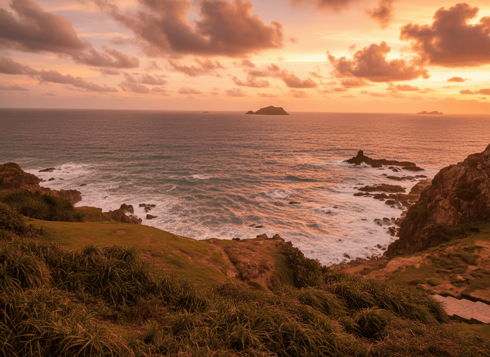 For those who love exploration, climbing to the mountain summit offers a breathtaking panoramic view of the vast blue sea